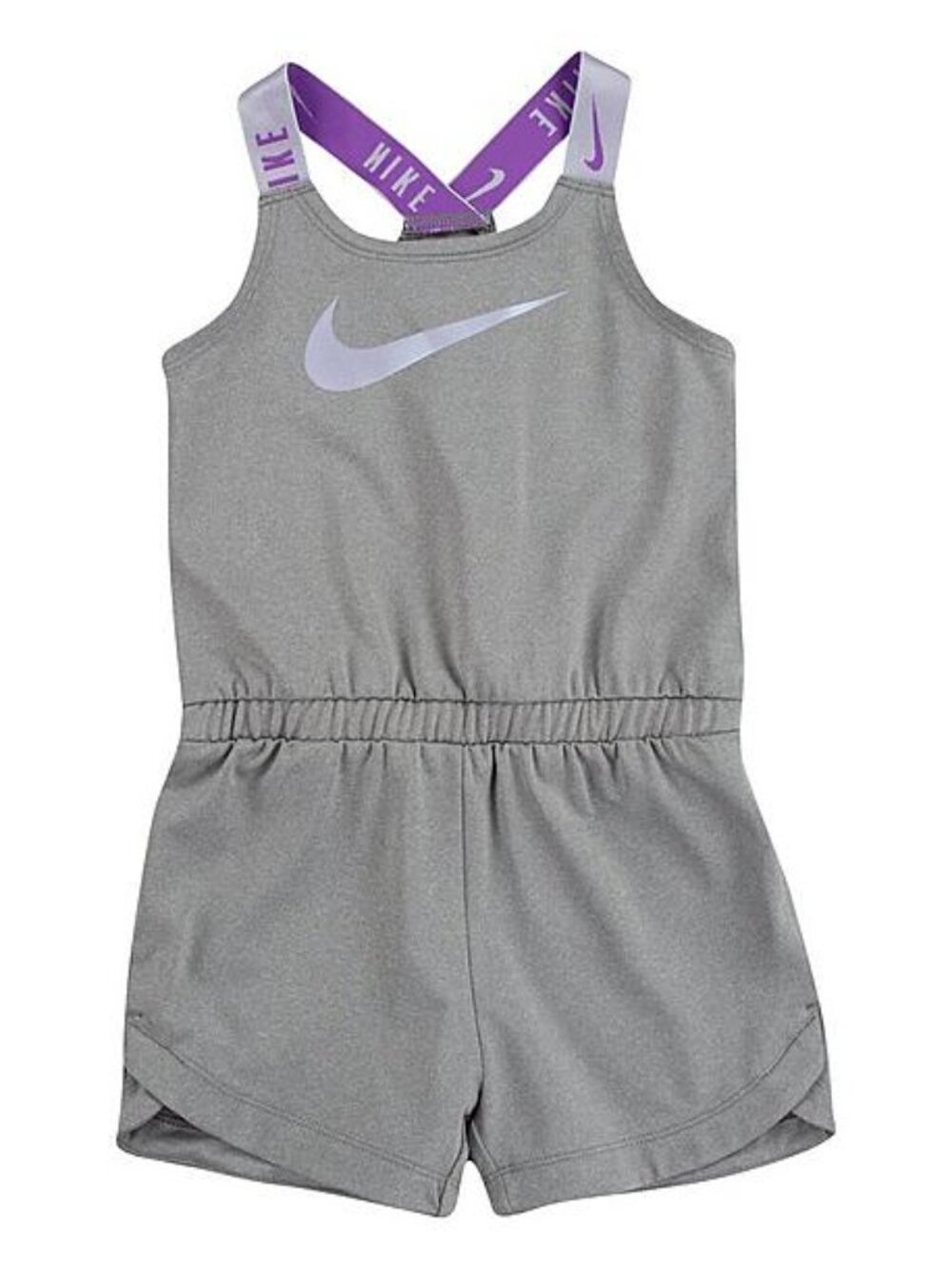 Nike Girls Gray Shorts Romper Size 6 Adorable